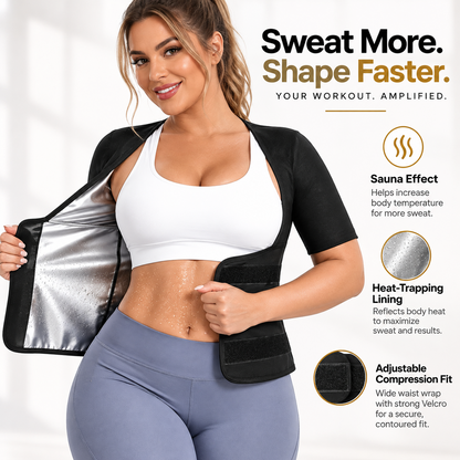 🌸 Women's Sweat Compression Shapewear Vest – Tummy Control & Sculpting Fit 🏃‍➡️🏋️‍♀️