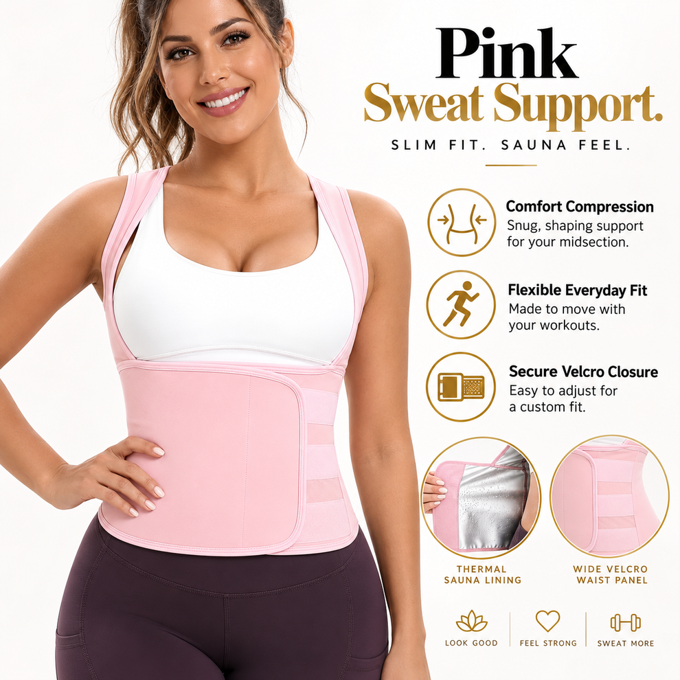 🌸 Women's Sweat Compression Shapewear Vest – Tummy Control & Sculpting Fit 🏃‍➡️🏋️‍♀️