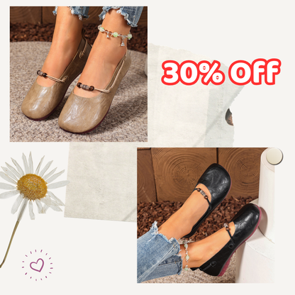 Bohemian Beaded Mary Jane Flats – Vintage Soft Sole Comfort Shoes for Women